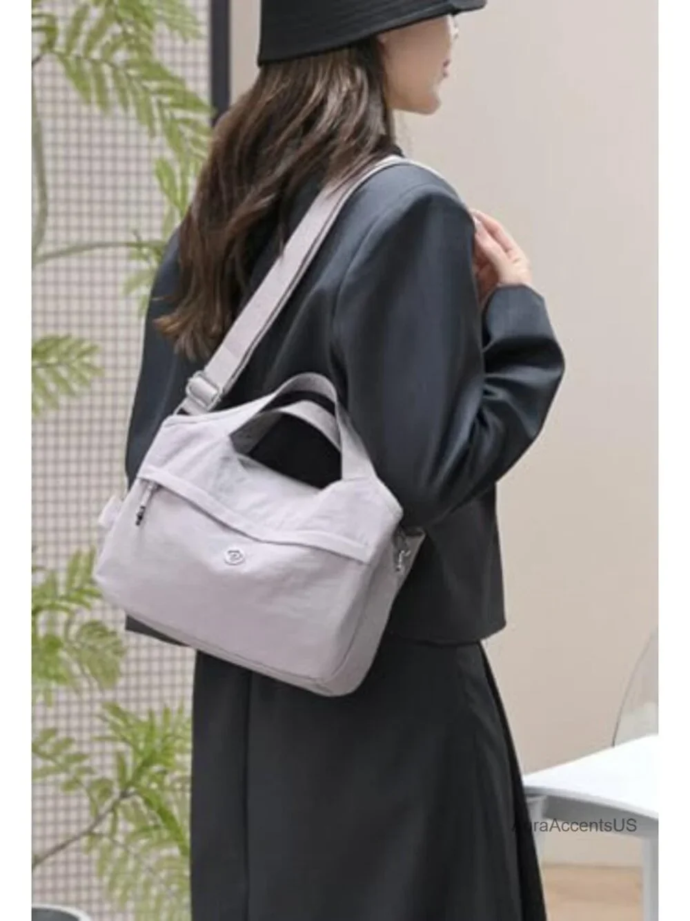 Polyester Nylon Hobo Shoulder Crossbody Bag Women's Purse Tote
